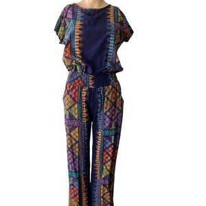 Noe & Zoe Geometric Size M/L Jumpsuit